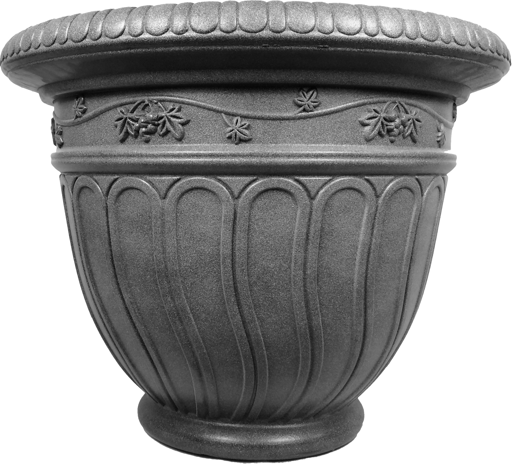 Е70-8 Горшок-кашпо для цветов Grapes d=62 70 Л. Графит Цветочная коллекция 