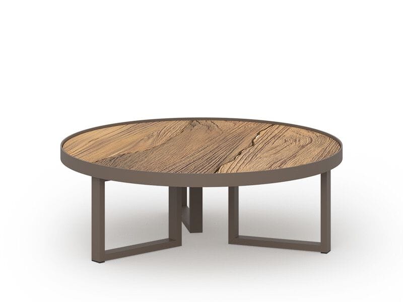 Круглый низкий стол из тикового дерева MAMAGREEN Munia ARCH-00103851 - Вид №2