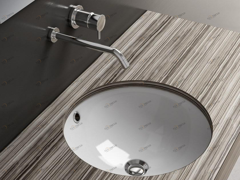 Lil4446001 Накладная раковина под столешницу  овальная Olympia Ceramica LAVABI D'ARREDO