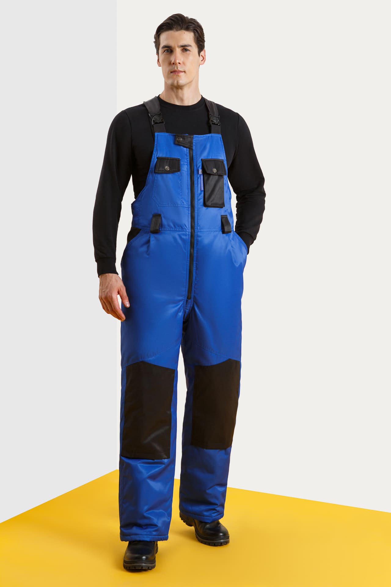 64891 Костюм "Профессионал" зимний василек-черный с СВП  Зимняя спецодежда  размер 52-54/170-176  - Вид №14