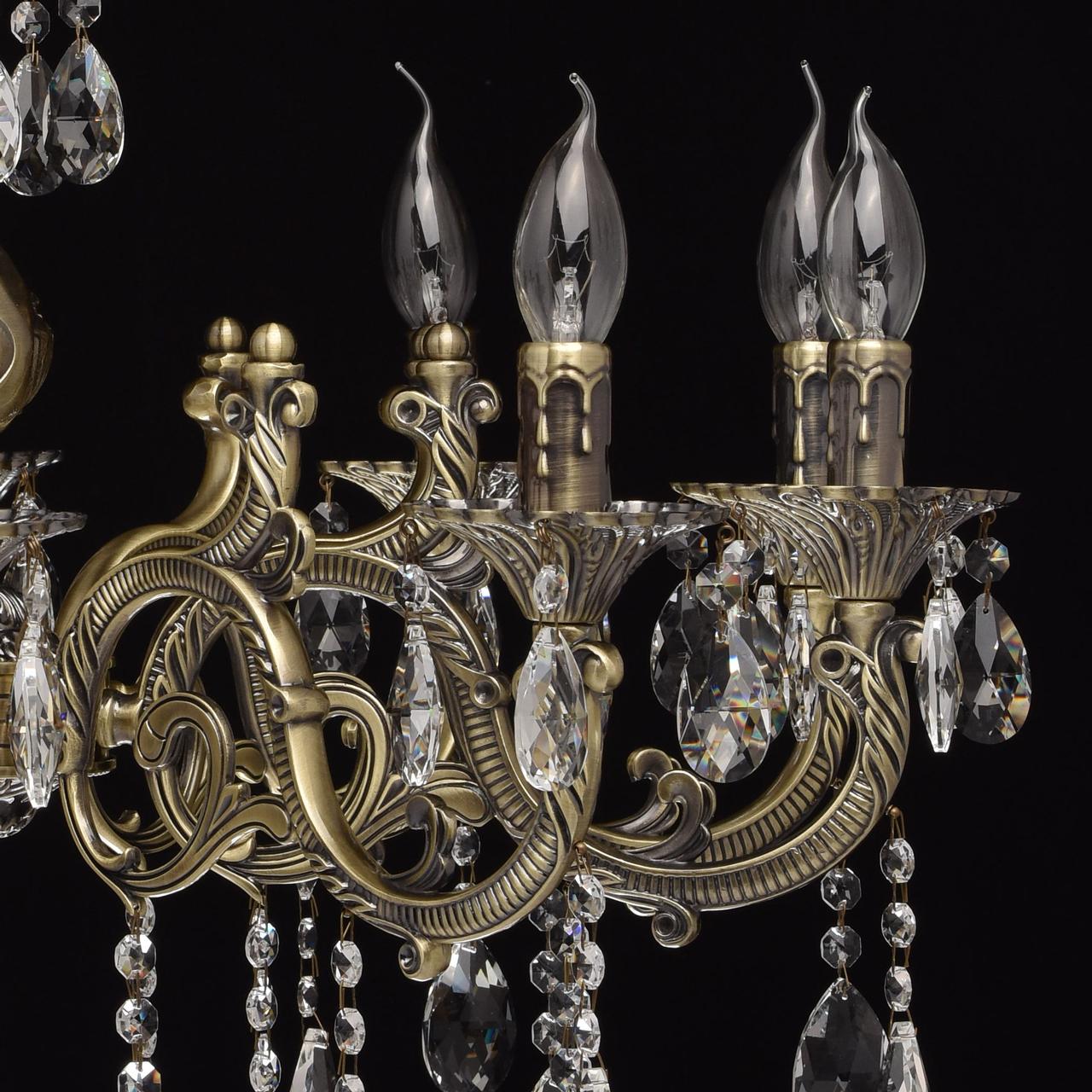 Подвесная люстра MW-Light Тоскана 1 685010110 MW-LIGHT ДИЗАЙНЕРСКИЕ, ТОСКАНА 186206 Бронза  - Вид №3