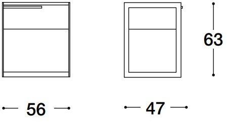 VOLPI Прикроватная тумба с ящиками Luigi volpi Lv-83002.cd1 - Вид №2