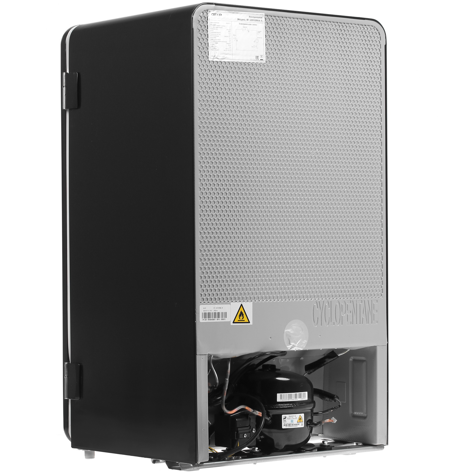 4703599 Холодильник компактный   DEXP RF-SD090RMA/B черный STDN-0096121 - Вид №4