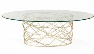 Ginger & Jagger Овальный стеклянный стол для гостиной Earth to earth
