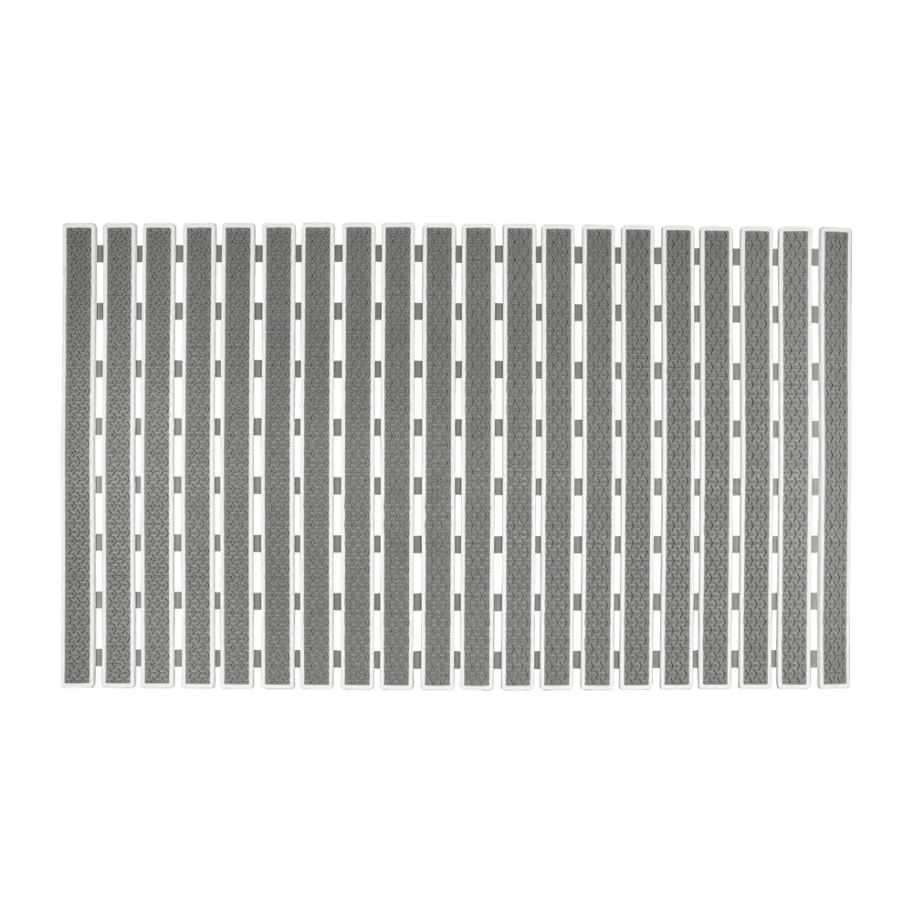 Коврик для ванной Аквалиния Идеал противоскользящий 38x69 см цвет серый STLM-2079822