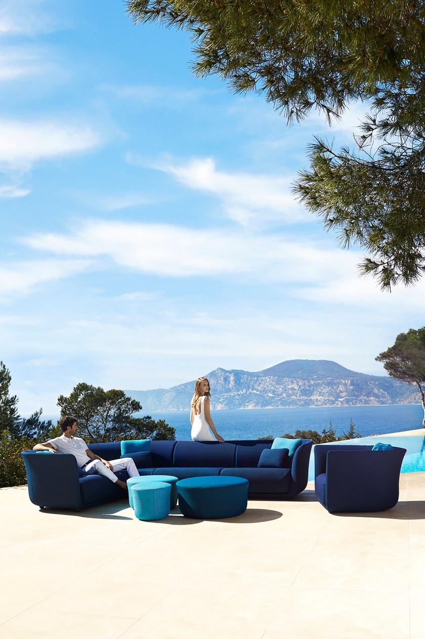 VONDOM Садовый диван из модульной ткани Suave sun-id-1385905 - Вид №11