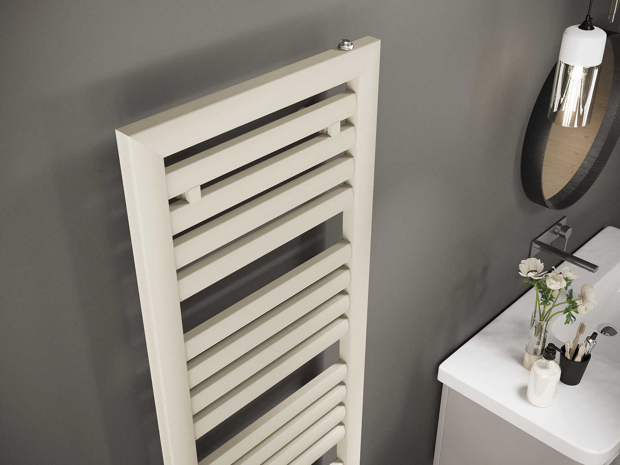 Настенный стальной радиатор для ванной комнаты Irsap ODDO ARCH-00103280 - Вид №2