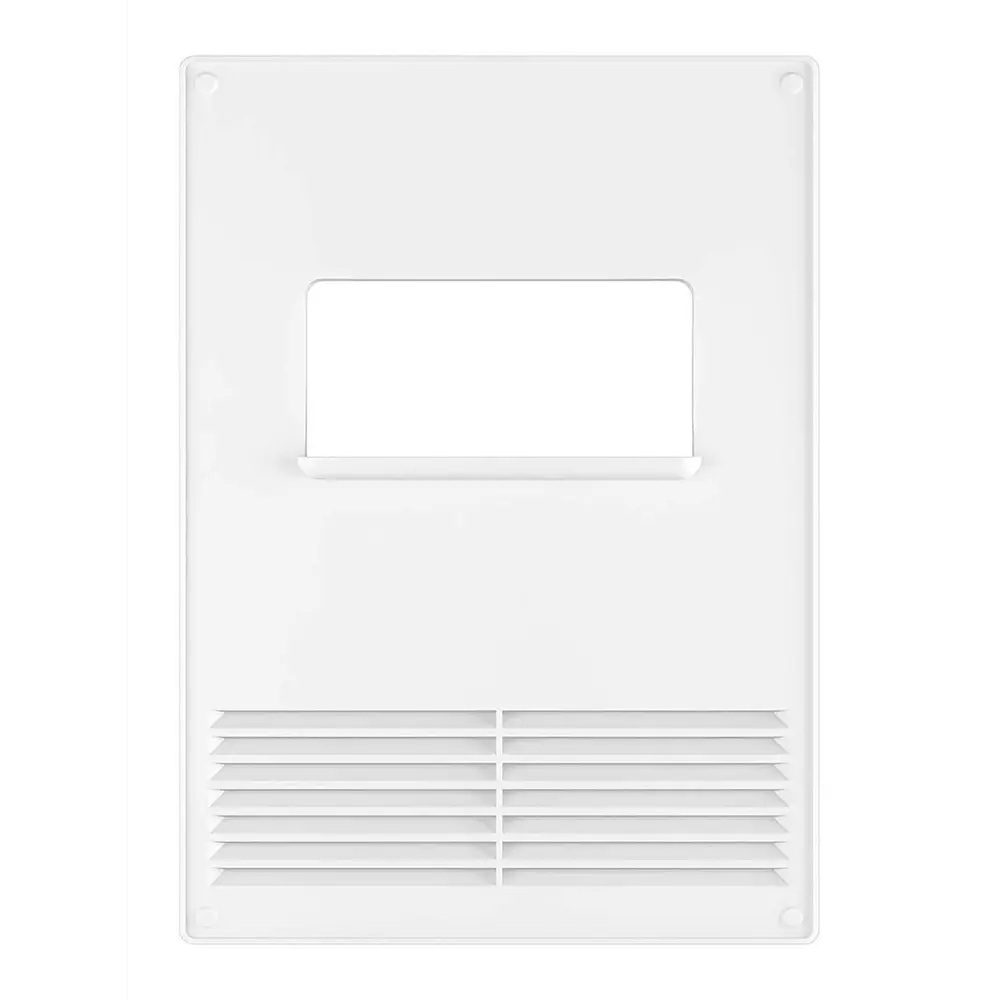 Вентиляционная решетка с горизонтальным фланцем Fonet 180x250 мм пластик цвет белый STLM-2060582 - Вид №3