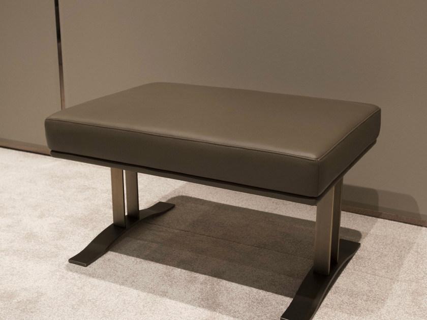 HUGUES CHEVALIER Кожаная скамейка Haussmann Lid 1428 - Вид №1