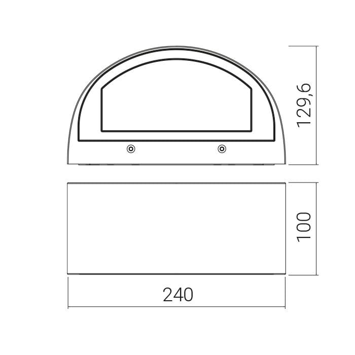 Заливка формы алюминия Сид свет открытый настенный светильник A.L.S WASH24 ARCH-00037060 - Вид №3
