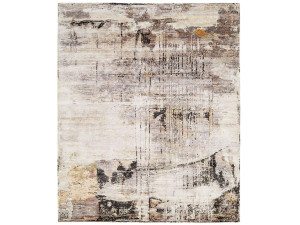 Шелковый прямоугольный ковер ручной работы