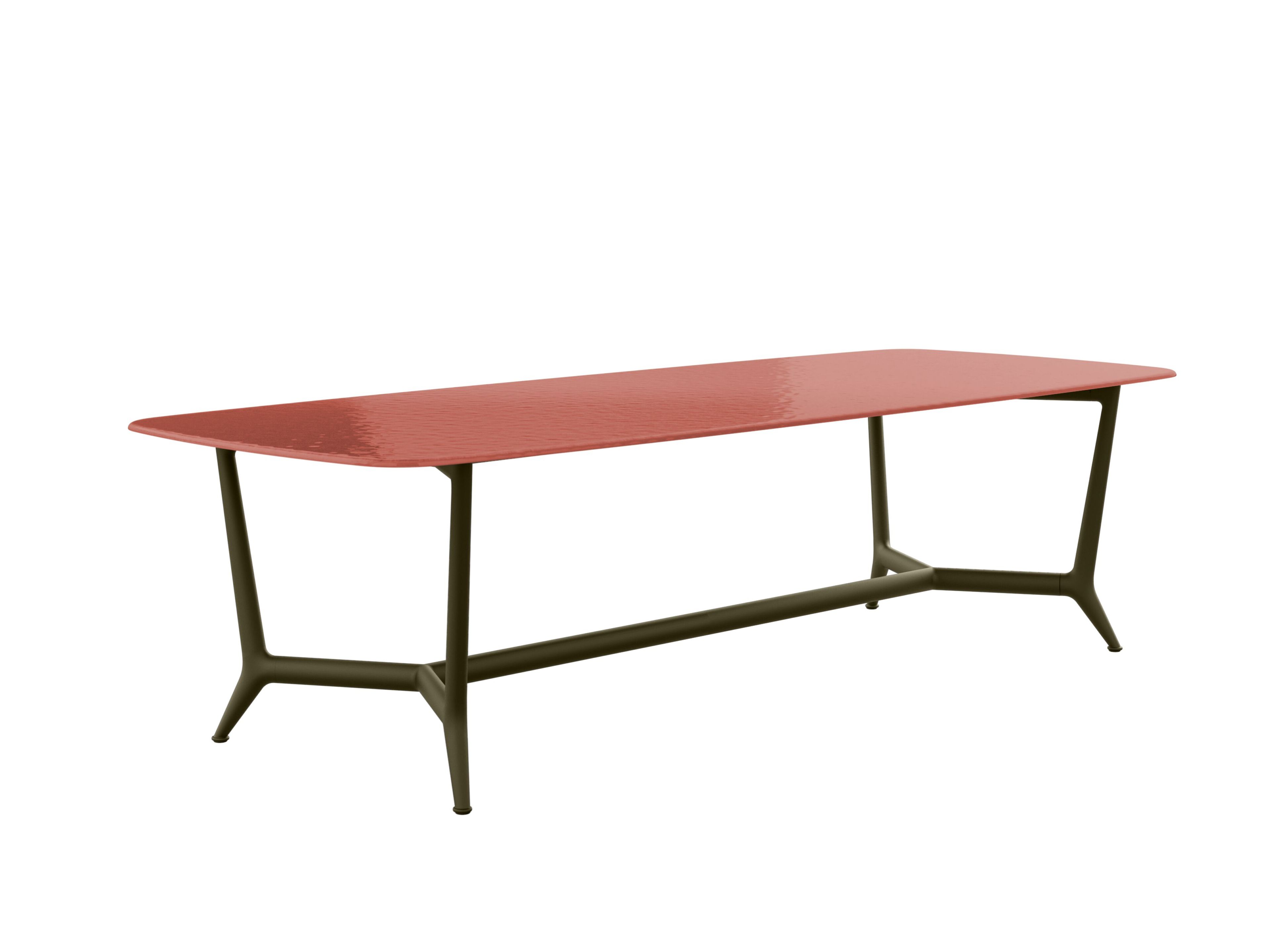 Стеклянный прямоугольный садовый стол B&B Italia Outdoor ARCH-00055856