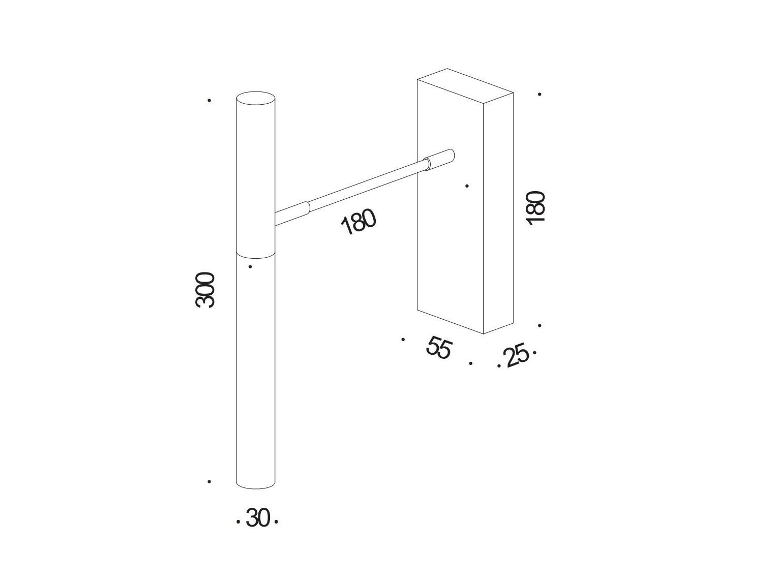 Алюминиевый светодиодный настенный светильник Renzo Serafini PUNTO DI VISTA LUNGO ARCH-00033844 - Вид №4