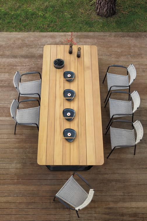 Обеденный стол pwi white f8 264см x 113,5см Manutti Air MNST812 - Вид №12