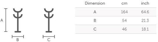Midj Вешалка для пальто из кожи Guapa sun-id-1406492 - Вид №3