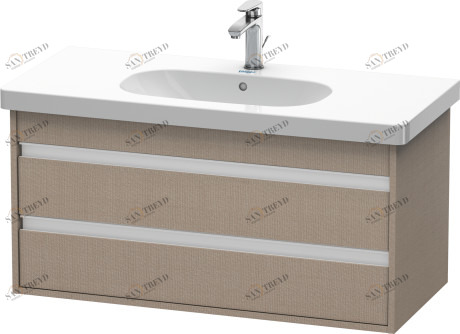 KT664807575 Ketho Тумбочка подвесная Лен, декор Duravit