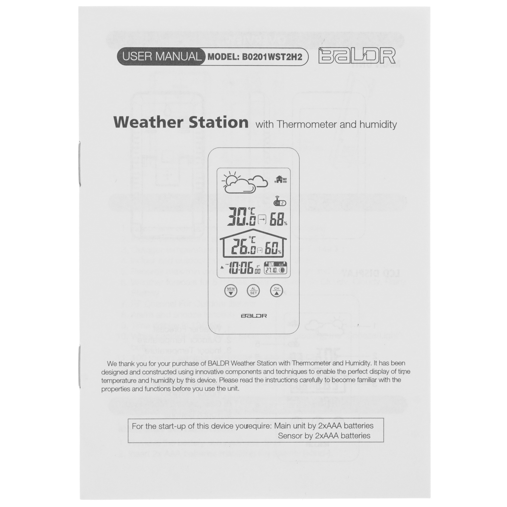 5432317 Метеостанция BALDR B0201WST2H2 STDN-0011722 - Вид №8