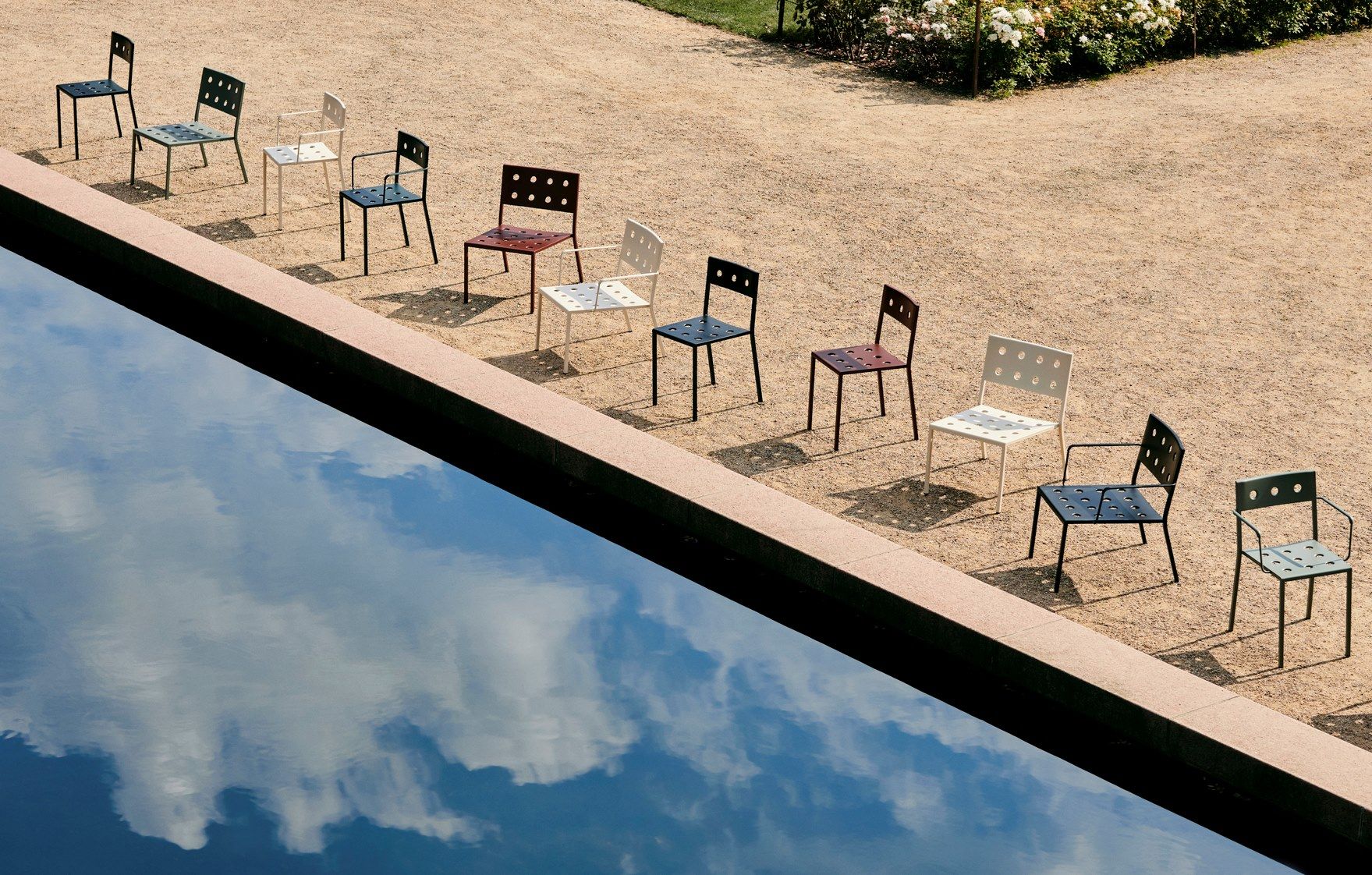 Стальной стул с порошковым покрытием с подлокотниками Hay балкон ARCH-00134702 - Вид №10