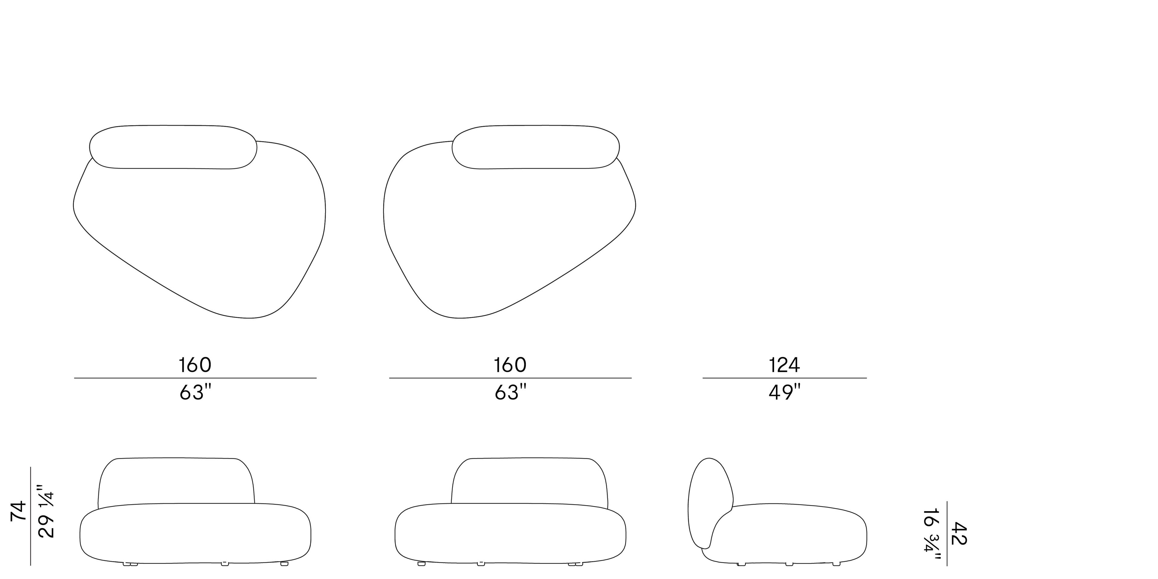 Модульный тканевый диван Potocco Jade ARCH-00032331 - Вид №18