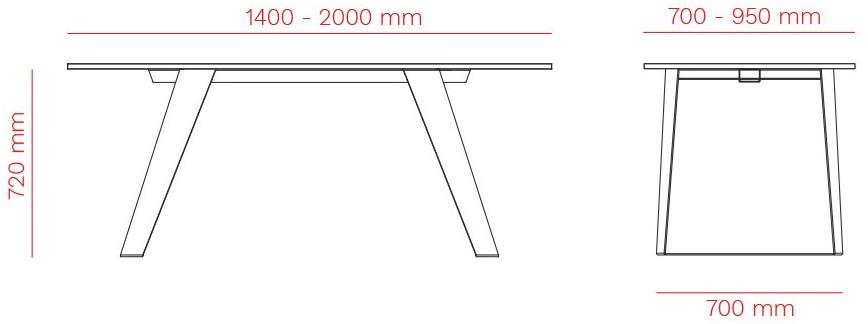 Mara Прямоугольный обеденный стол  224  - Вид №5