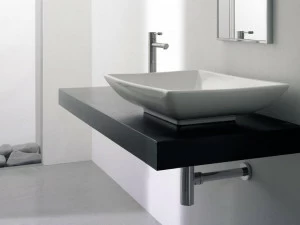 8046 Накладная раковина на столешницу  овальная Scarabeo Ceramiche Thin-Line