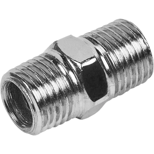 Переходник двусторонний Pegas Pneumatic 1/4 дюйма наружная резьба