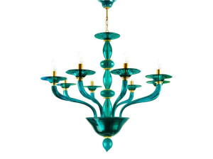 Люстра ручной работы из муранского стекла