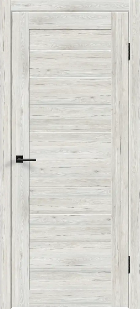 VELLDORIS Межкомнатная дверь Тиволи серый рустик с замком и петлями 89336293