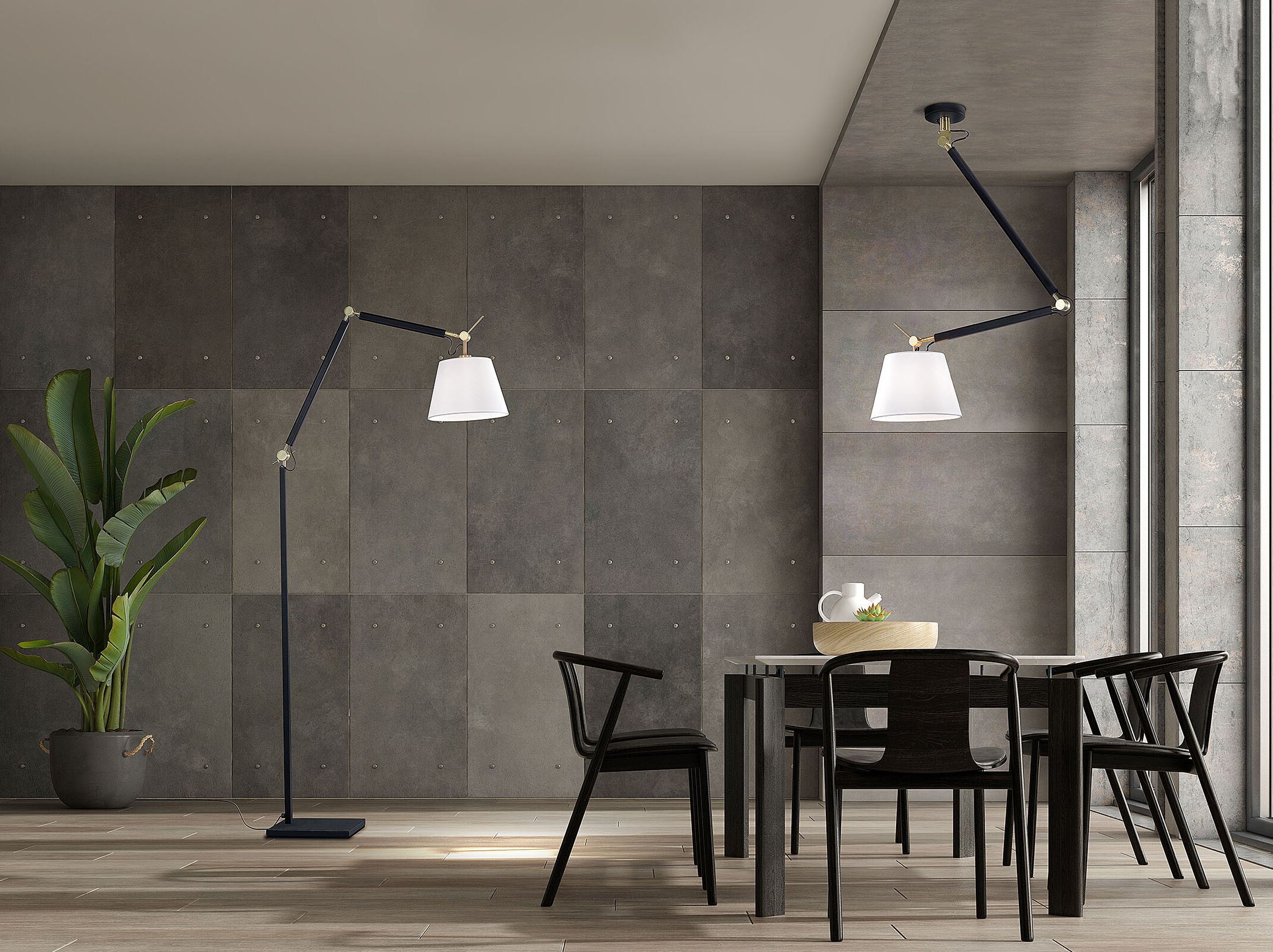 Металлический торшер с гибкой рукояткой Valaisin Grönlund Visual ARCH-00049516 - Вид №4