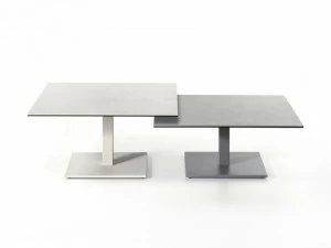 MOBLIBERICA Низкий квадратный керамический журнальный столик Dado