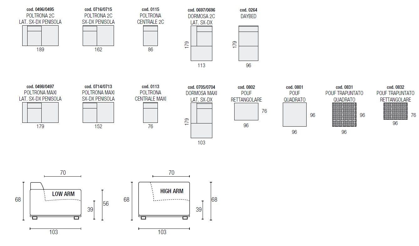 Ткань диван Egoitaliano PLAZA ARCH-00106638 - Вид №13
