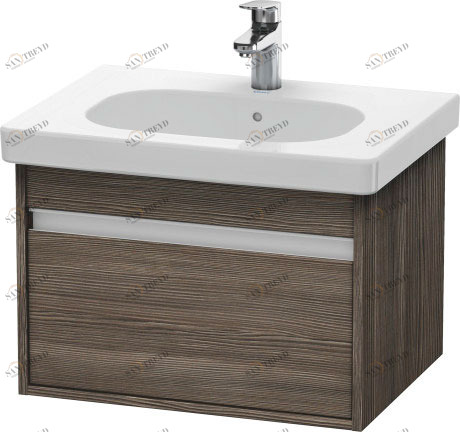 KT667005151 Тумбочка подвесная Ketho #KT6670 600 x 455 мм Сосна коричневая, декор Duravit