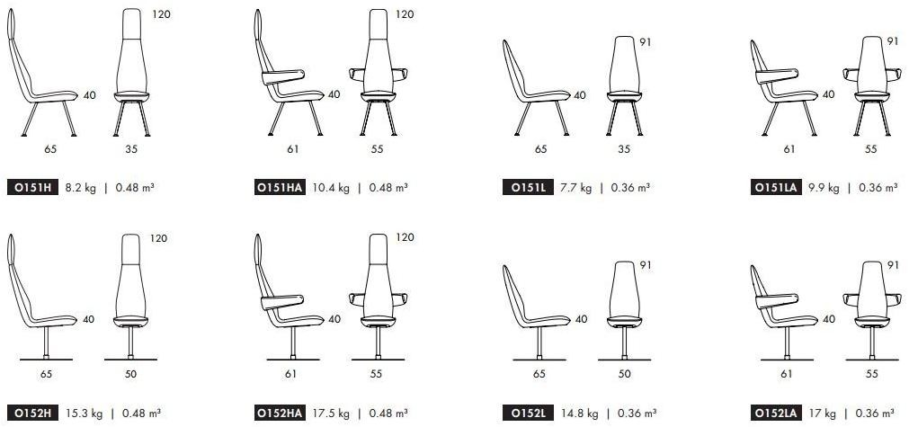 Blå Station Стул из ткани с высокой спинкой  O541 Bla Station  - Вид №9