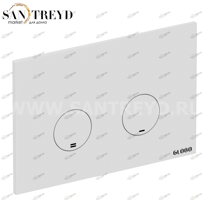 PL02BI Кнопка слива для инсталляции Globo 21 см цвет Белая глазурь Globo ACCESSORIES Италия Ceramica Globo