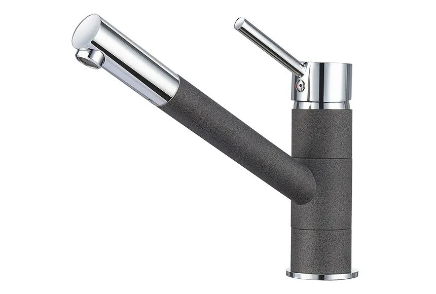 0010, ГРАФИТ (ЧЁРНО-СЕРЫЙ), СМЕСИТЕЛЬ КУХОННЫЙ GRANULA 10-ST46 - Вид №1