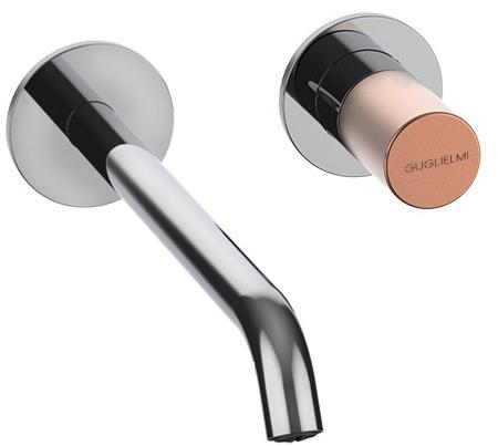 GUGLIELMI Смеситель для умывальника настенный на 2 отверстия Sprint color Fiin05899 - Вид №7