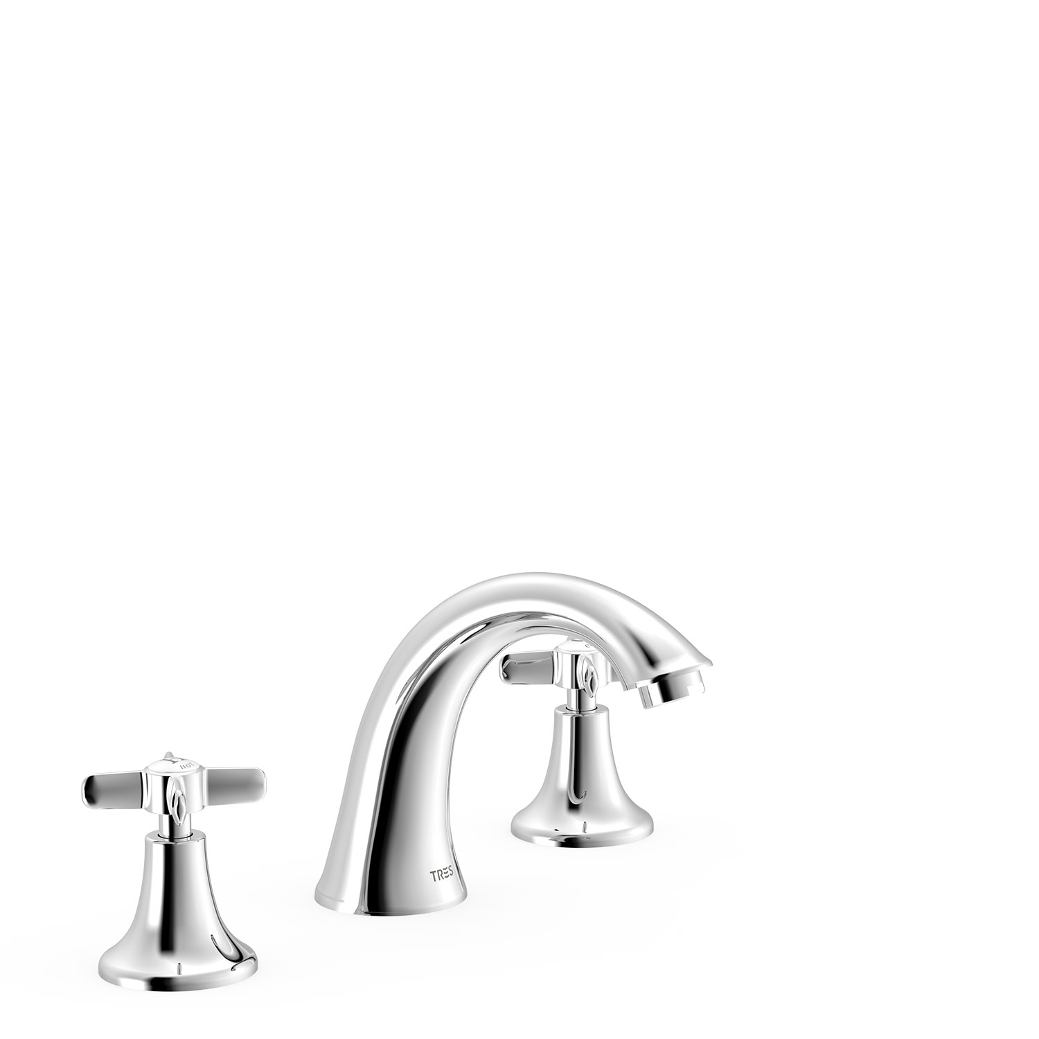 Смеситель для раковины TRES CLASIC с 3 отверстиями на бортике-24210601 TRES 