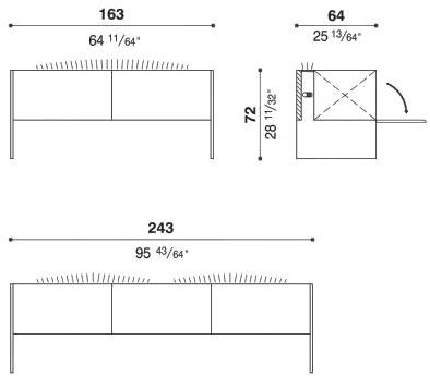 ACERBIS Буфет с подсветкой из стали и дерева с откидными дверцами sun-id-1425151 - Вид №5