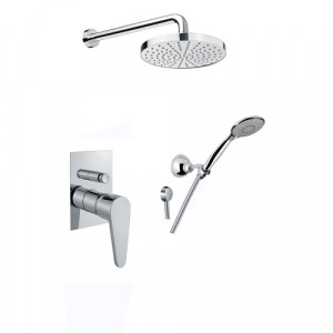 88CR7511 Santan Gagliari, комплект: вер. душ, встройка, ручной душ, шланг, держатель с водоотводом, цвет хром