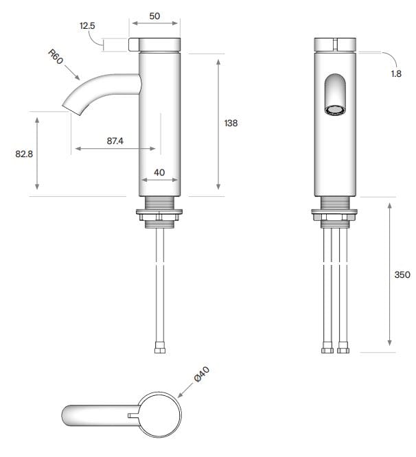 Смеситель для раковины из нержавеющей стали COCOON Maison ARCH-00128654 - Вид №3