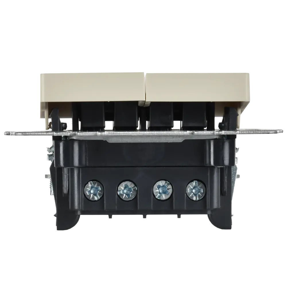 Переключатель встраиваемый перекрестный IEK Brite 2 клавиши цвет бежевый STLM-2060593 - Вид №4