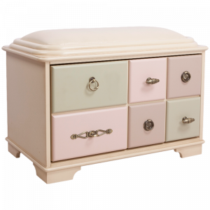 11533 Банкетка Пандора 1 с обувницей Акварель BOGACHO