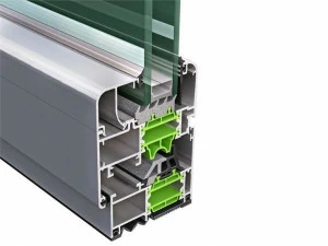 ALsistem Зеленое алюминиевое окно с терморазрывом Planet