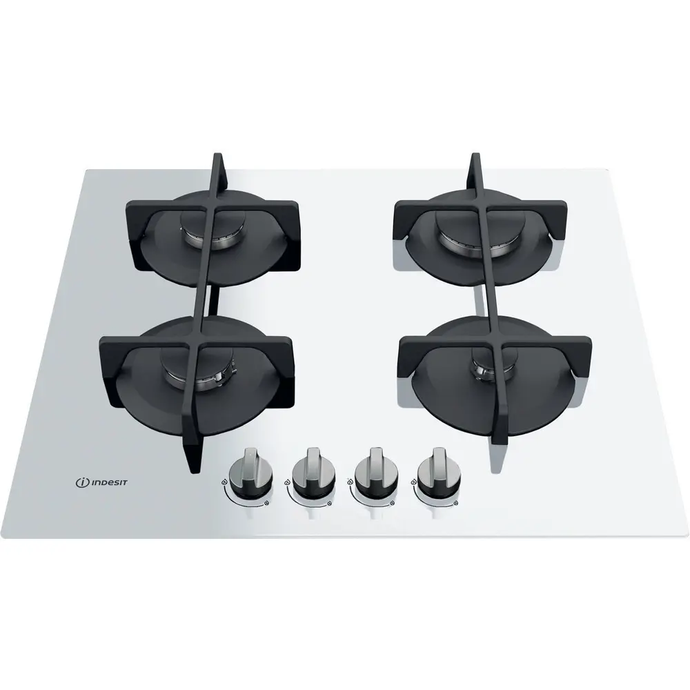 Варочная панель газовая Indesit ING 61T/WH 4 конфорки 58x51 см цвет белый 83418575 STLM-2069556  - Вид №2