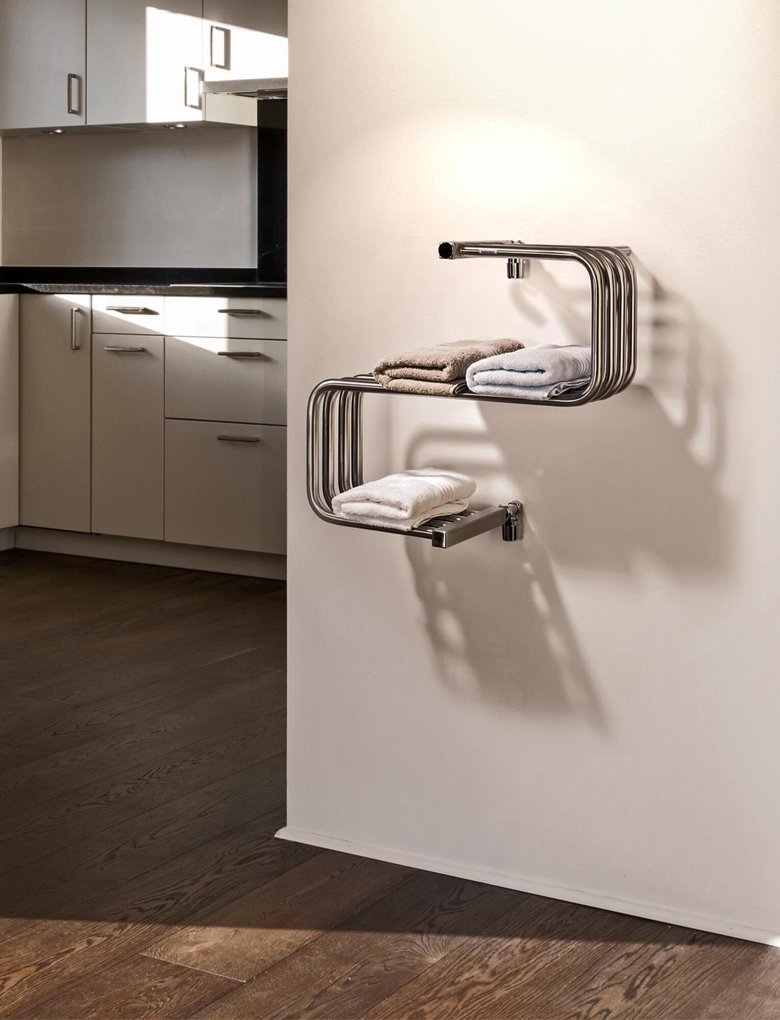 Полотенцесушитель Hammam NEPTUNE Stainless steel  комбинированный; электрический или водяной Сталь  - Вид №24