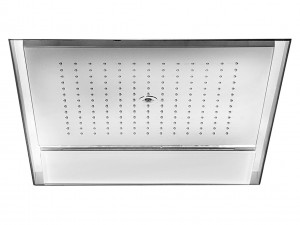L042B+L041A  Многофункциональный верхний душпрямоугольный 470 x 671 мм потолочный Функции: 168 форсунок с противоизвестковой обработкой, 300 x 300 мм Водопад (ширина 35 см) Туман, 1 форсунка с противоизвестковой обработкой и антикапельными клапанами Белые
