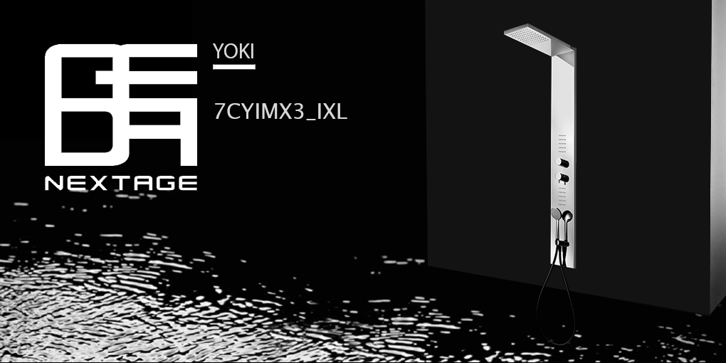 Душевая колонна 7CYIMX3 Geda Nextage Yoki с гидромассажем Душевая колонна Yoki - Вид №1