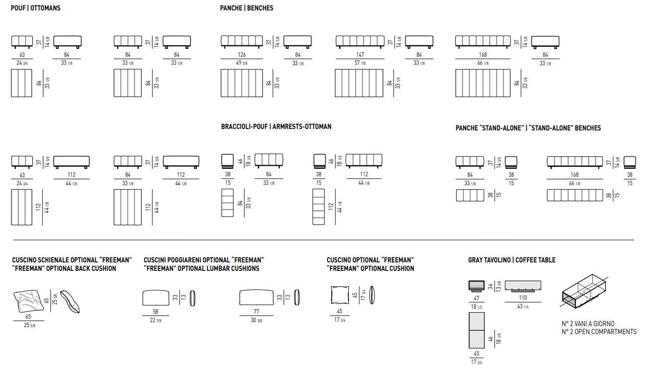 Ткань диван Minotti Freeman ARCH-00060440 - Вид №31