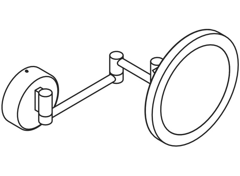 950.01.26001 Косметика с подсветкой HEWI Spiegel  - Вид №4