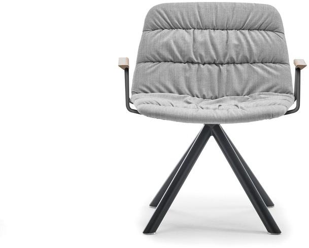 Viccarbe Вращающийся стул на жердочке с подлокотниками Maarten sun-id-1421211 - Вид №2